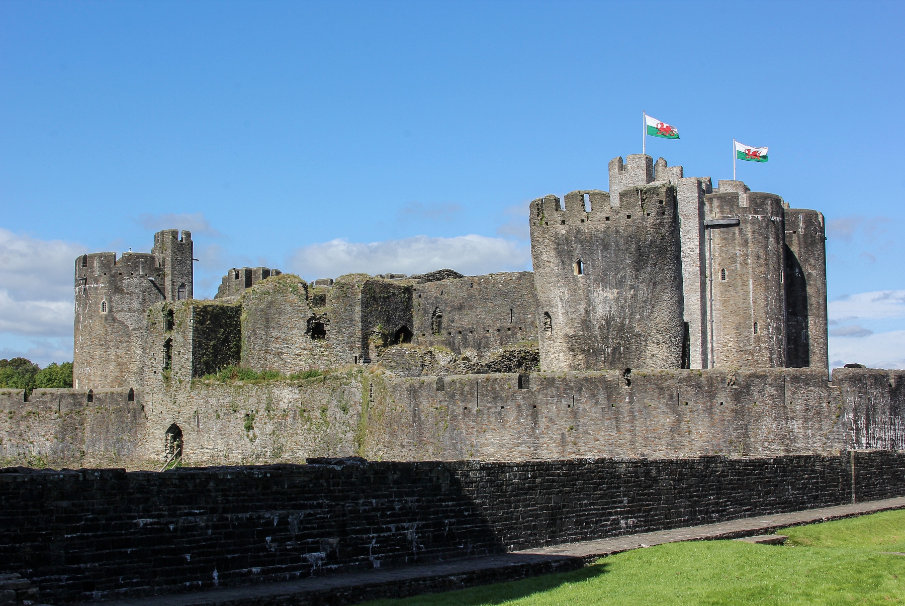 Caerphilly Castle Wales 2012